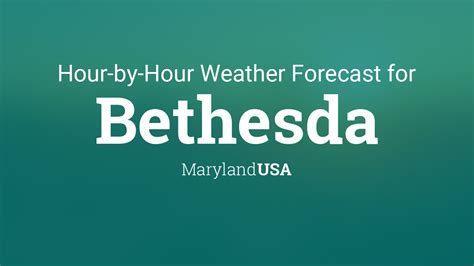 weather.com bethesda md|bethesda md area hourly forecast.